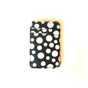 Urban outfitter B&W polka dot card holder